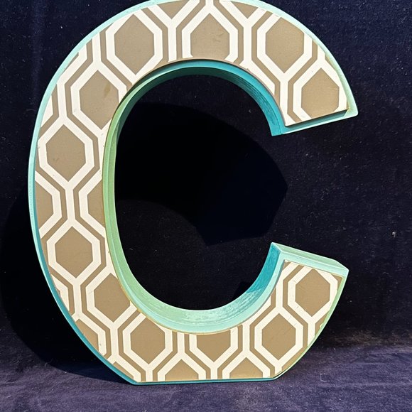 Max Studio Home Woodec Letter "C" Accent Decor - Picture 4 of 4